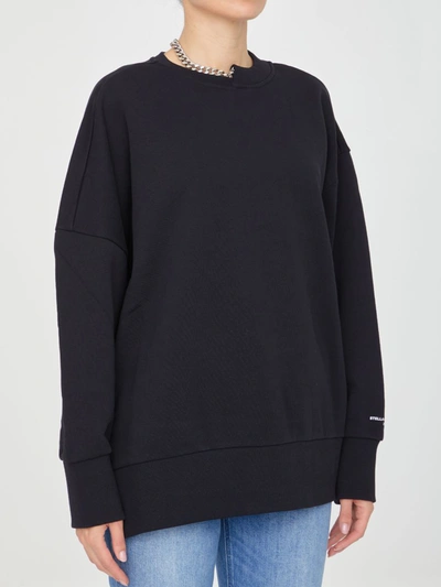 Shop Stella Mccartney Falabella Black Sweatshirt