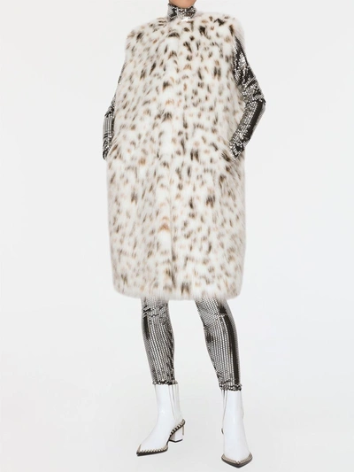 Shop Dolce & Gabbana Faux Fur Vest In White