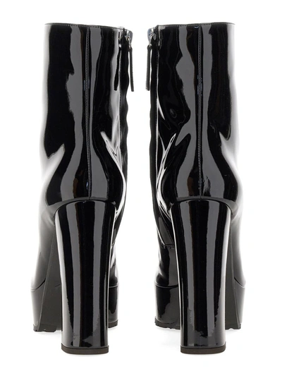 Shop Giuseppe Zanotti Faux Leather Boot In Black