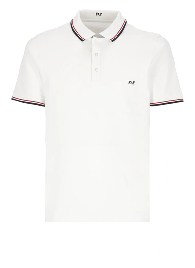 Shop Fay T-shirts And Polos White