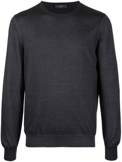Shop Fay Wool Sweater In Black