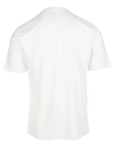 Shop Fedeli Basic T-shirt In Organic Cotton In White