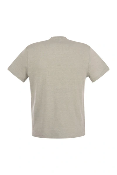 Shop Fedeli Exreme - Linen Flex T-shirt In Grey