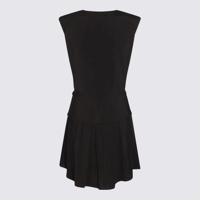 Shop Federica Tosi Black Viscose Stretch Dress