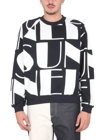 Shop Sunnei Felpa Con Logo  Unisex In Multicolor