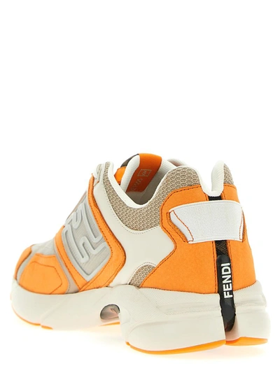 Shop Fendi 'faster Trainer' Sneakers In Multicolor