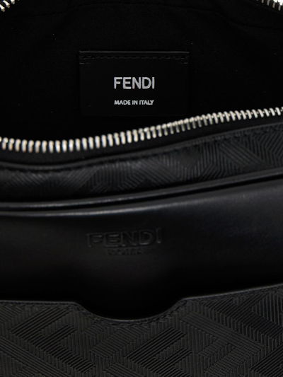 Shop Fendi Camera Case  Shadow Shoulder Bag In Black