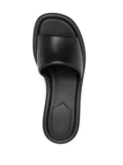 Shop Fendi Sandals In Black