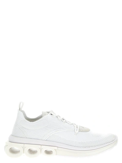 Shop Ferragamo 'nima' Sneakers In White