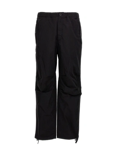 Shop Ferragamo Pantalone Cargo In Black