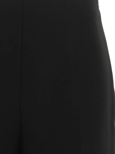 Shop Ferragamo Straight Pants With Pleat In Black