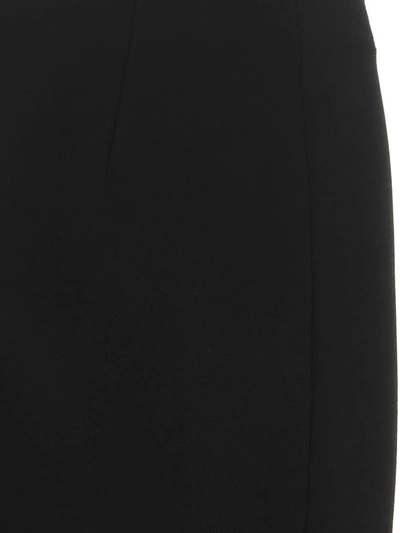Shop Ferragamo Straight Pants With Pleat In Black