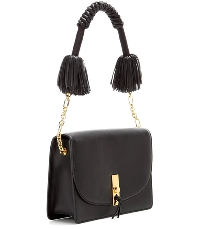 Shop Altuzarra Ghianda Leather Shoulder Bag In Black