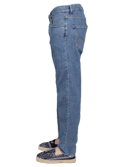 Shop Lardini Five Pocket Jeans In Blue