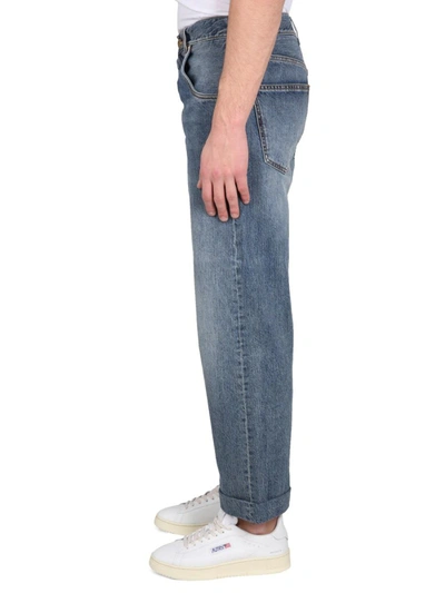 Shop Etro Five Pocket Jeans In Blue