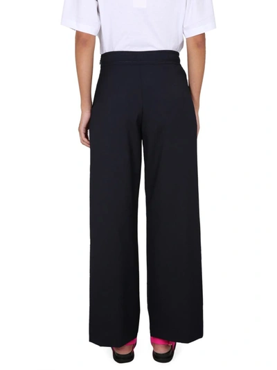 Shop Marni Flare Pant In Blue
