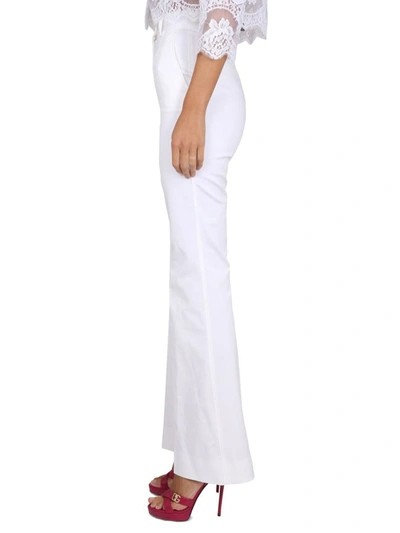 Shop Dolce & Gabbana Flare Pant In White
