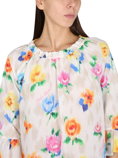 Shop Boutique Moschino Flower Chine' Blouse In Multicolor