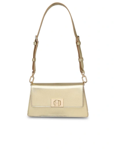 Shop Furla Zoe Mini Crossbody Bag In Gold