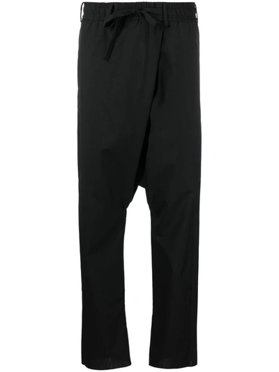 Shop Gabriele Pasini Cropped High Waist Trousers In Black