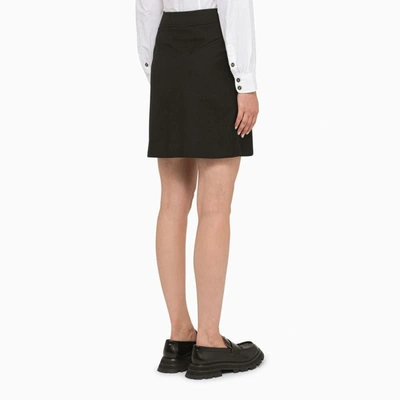 Shop Ganni Mini Skirt In Black