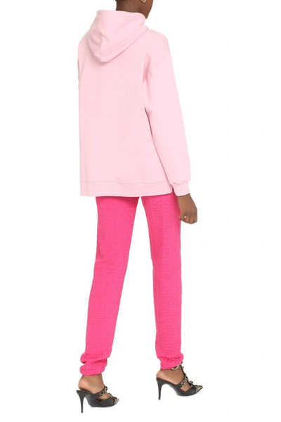 Shop Ganni Software Cotton Hoodie In Pink