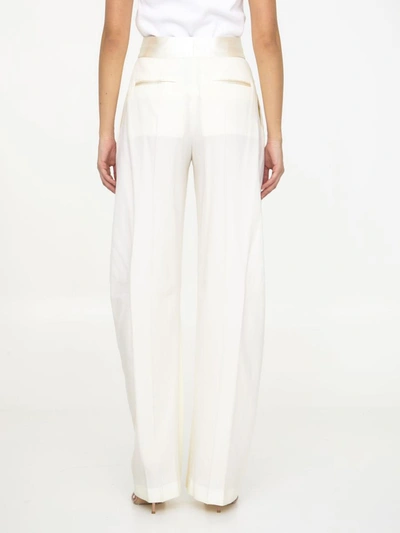 Shop Attico Gary Long Pants In White