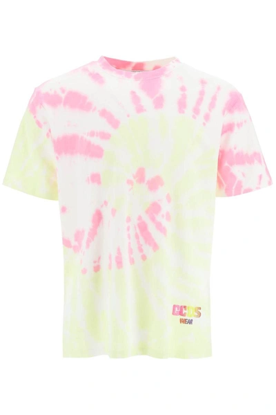 Shop Gcds Glitter Logo Tie-dye T-shirt In Multicolor
