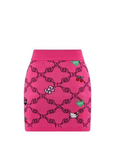 Shop Gcds Skirt In Pink