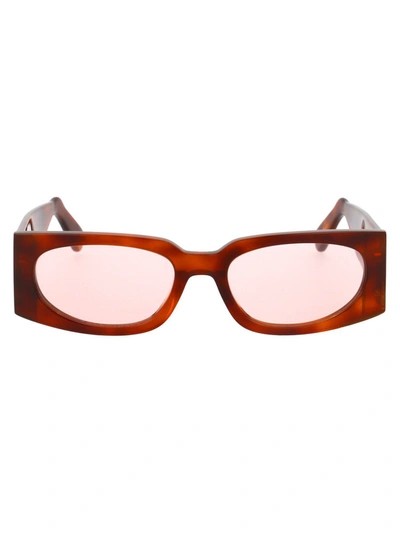 Shop Gcds Sunglasses In 53s Brown