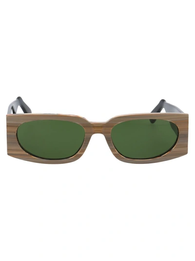 Shop Gcds Sunglasses In 60n Brown