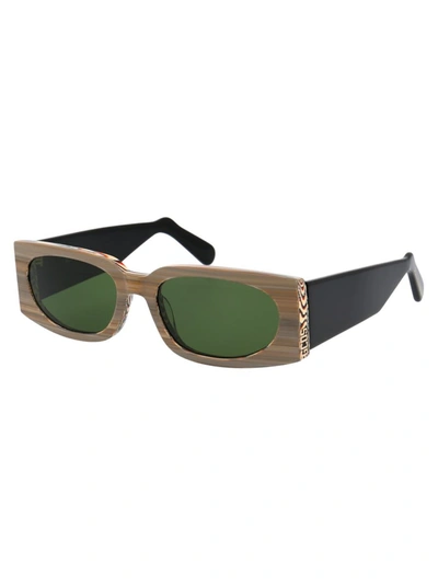 Shop Gcds Sunglasses In 60n Brown