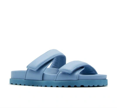 Shop Gia Couture Sandals In Clear Blue