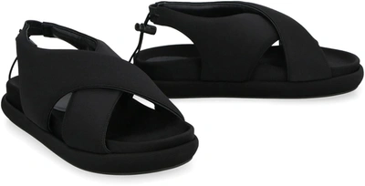 Shop Gia Borghini Gia 29 Flat Sandals In Black