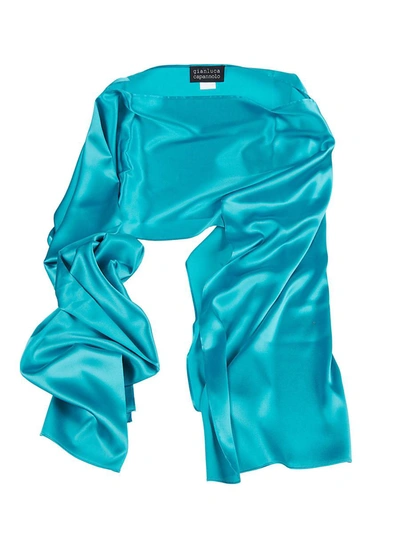 Shop Gianluca Capannolo Scarves In Turquoise
