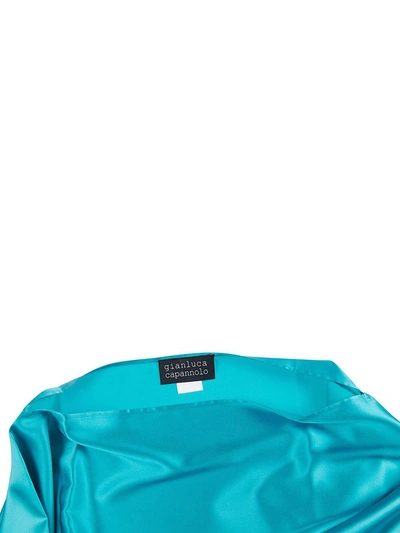 Shop Gianluca Capannolo Scarves In Turquoise