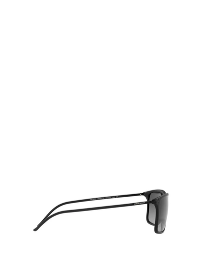 Shop Giorgio Armani Sunglasses In Matte Black