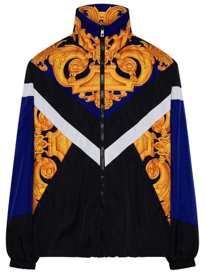 Shop Versace Multicolor Nylon Barocco Jacket