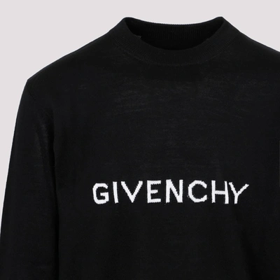 Shop Givenchy Archetype Crewneck Sweater In Black