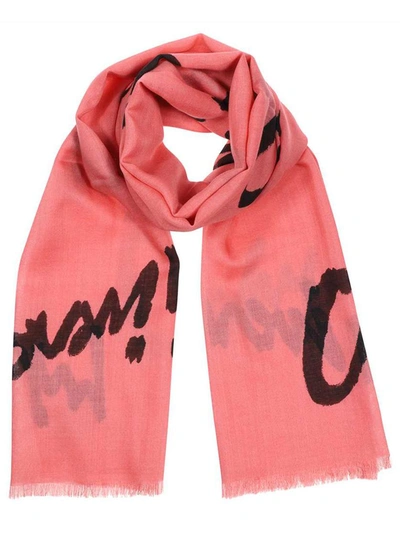 Shop Givenchy Logo Scarf In Red