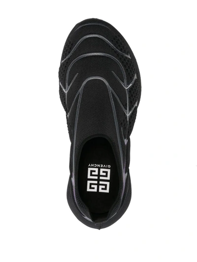 Givenchy Tk-360 Plus Knit Slip-on Sneakers In Black