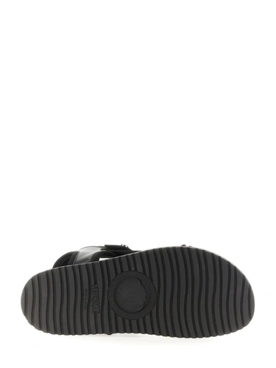 Shop Versace Greek Sandal In Black