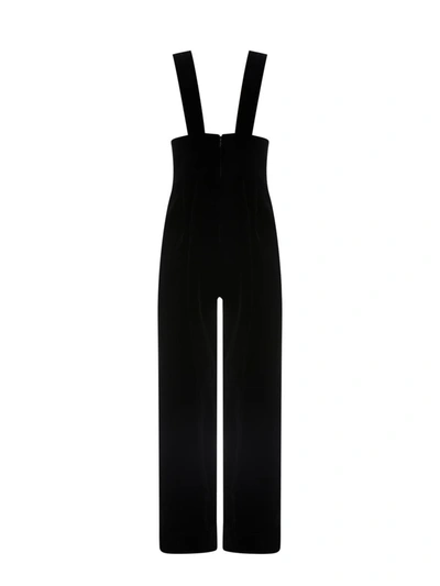 Gucci Silk Viscose Jumpsuit With Cuffs In Black