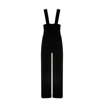 Gucci Silk Viscose Jumpsuit With Cuffs In Black