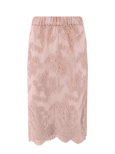 Shop Gucci Skirt In Pink