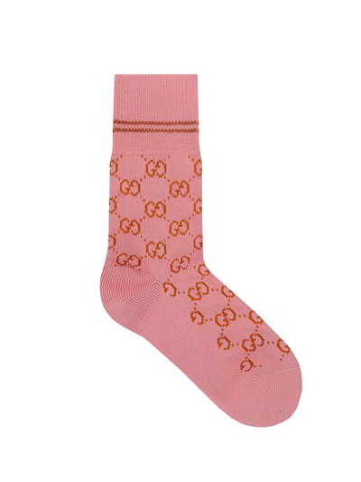 Shop Gucci Socks In Pink