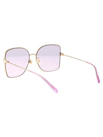 Shop Gucci Sunglasses In 004 Gold Gold Pink
