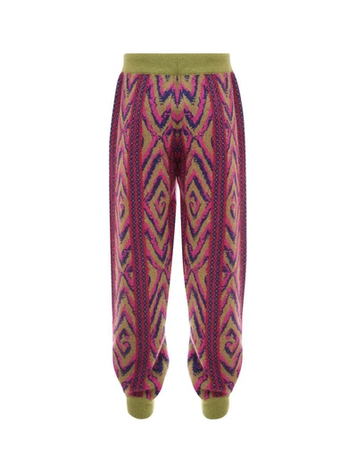 Shop Gucci Trouser In Multicolor