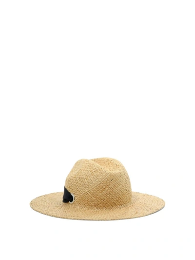 Shop Peserico Hat With Band In Beige