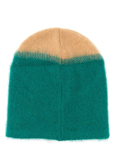 Shop Etro Hat With Logo Patch In Green